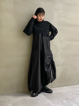 「UN3D.（アンスリード）のアイテム（ブルゾン）」を使った、HINATAさん（レディース・152cm）の冬コーディネート