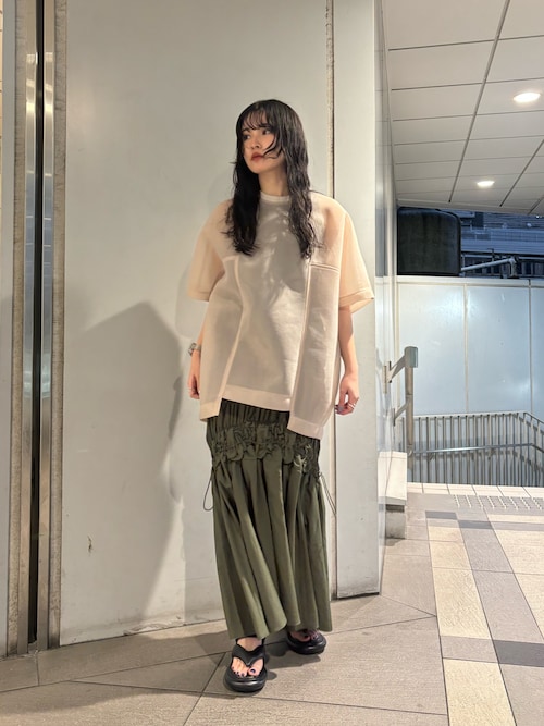 SHEER COCOON TOPS / シアーコクーントップス（Tシャツ