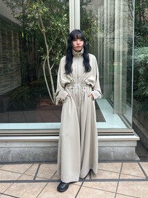 完売品【アンスリード】25SS WAVE SHIRRING JUMP SUIT