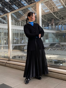 「152cm」｜「アイテム（アクセサリー）」を使った、HINATAさん（レディース・152cm）の冬コーディネート
