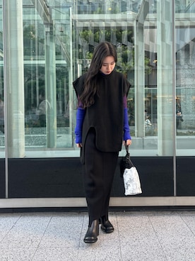 「152cm」｜「アイテム（その他シューズ）」を使った、HINATAさん（レディース・152cm）の秋コーディネート