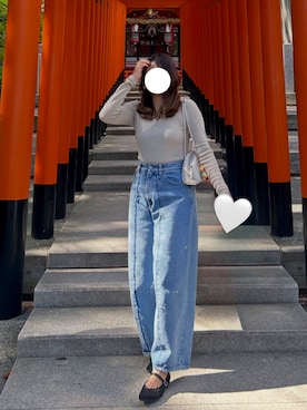 MM6 Maison Margielaのデニムパンツを使った人気ファッション