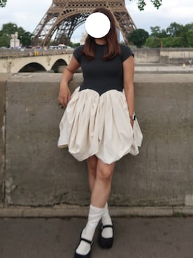 「SVEC（シュベック）のアイテム（シューズ）」を使った、chnpさん（レディース・152cm）の夏コーディネート