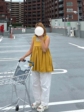 「CLANE（クラネ）のアイテム（その他トップス）」を使った、chnpさん（レディース・152cm）の夏コーディネート