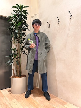 「アメカジスタイル」｜「アイテム（モッズコート）」を使った、しぶさん（メンズ・178cm）の秋コーディネート