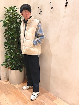 「CIAOPANIC TYPY（チャオパニックティピー）のアイテム（ダウンベスト）」を使った、しぶさん（メンズ・178cm）の冬コーディネート
