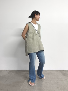 YOSHIEさん（レディース・156cm）の夏コーディネート