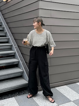 YOSHIEさん(レディース・156cm)の夏コーディネート