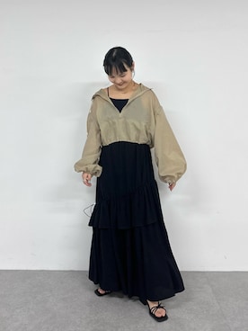 「CIAOPANIC TYPY（チャオパニックティピー）のアイテム（ワンピース/ドレス）」を使った、YOSHIEさん（レディース・156cm）の春コーディネート