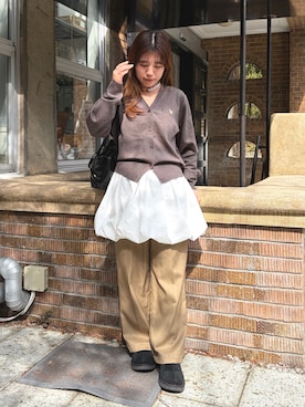 「GOLDY（ゴールディ）のアイテム」を使った、rikoさん（レディース・154cm）の冬コーディネート