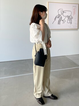 「春服デビュー宣言」｜「アイテム（ハンドバッグ）」を使った、rikoさん（レディース・154cm）の春コーディネート
