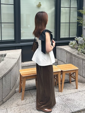 「アイテム（その他）」を使った、rikoさん（レディース・154cm）の秋コーディネート