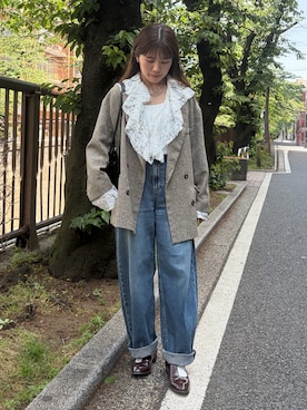 「LOSCa（ロスカ）のアイテム」を使った、rikoさん（レディース・154cm）の春コーディネート