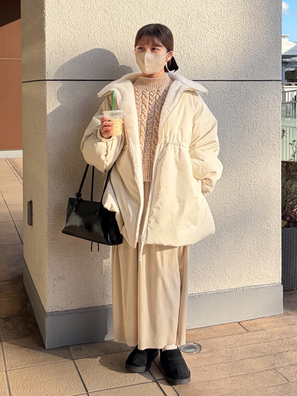 mellowneon（メロウネオン）の「3wayドロスト中綿ダウンコート