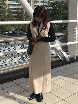「I_am（アイアム）のアイテム」を使った、rikoさん（レディース・154cm）の冬コーディネート