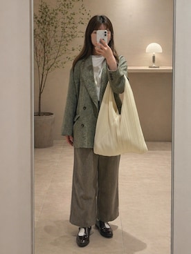 「KBF（ケイビーエフ）のアイテム（シューズ）」を使った、rikoさん（レディース・154cm）の春コーディネート