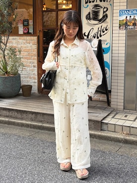 「THE YOn（ザヨン）のアイテム」を使った、rikoさん（レディース・154cm）の夏コーディネート