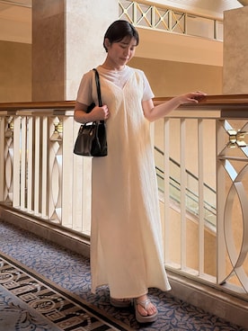 「Amiur（エミレ）のアイテム」を使った、rikoさん（レディース・154cm）の夏コーディネート