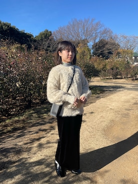 「INSIIS（インシス）のアイテム（スカート）」を使った、rikoさん（レディース・154cm）の冬コーディネート