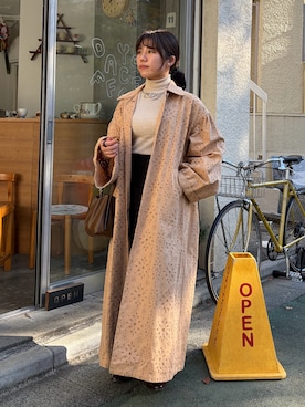 「アイテム（その他）」を使った、rikoさん（レディース・154cm）の秋コーディネート