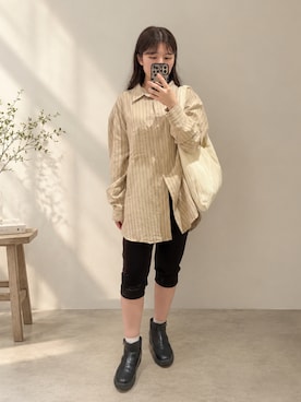 「STYLEMIXER（スタイルミキサー）のアイテム」を使った、rikoさん（レディース・154cm）の秋コーディネート