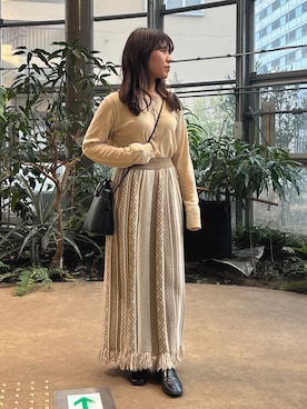 「アイテム（その他）」を使った、rikoさん（レディース・154cm）の冬コーディネート