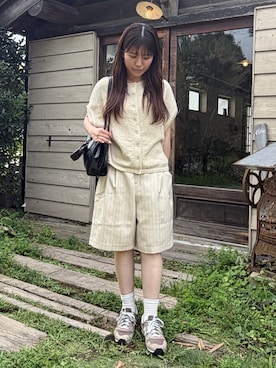 「THE YOn（ザヨン）のアイテム」を使った、rikoさん（レディース・154cm）の夏コーディネート