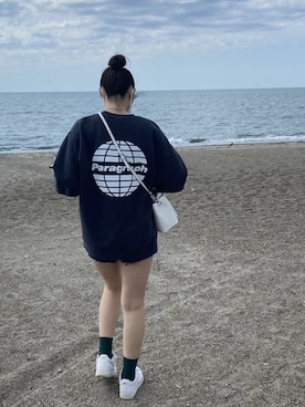 「海コーデ、ショーパン」｜sou.🌈さん（レディース・167cm）の春コーディネート