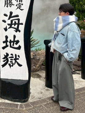 「LAPIIS（ラピス）のアイテム（パンツ）」を使った、B/低身長コーデさん（メンズ・155cm）の春コーディネート