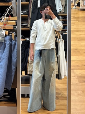 「IL BISONTE（イルビゾンテ）のアイテム」を使った、B/低身長コーデさん（メンズ・155cm）の春コーディネート