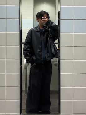 「アイテム（ジャケット/アウター）」を使った、B/低身長コーデさん（メンズ・155cm・10代）の秋コーディネート