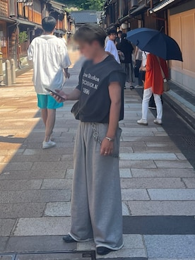 「アイテム（ピアス（片耳用））」を使った、B/低身長コーデさん（メンズ・155cm）の秋コーディネート