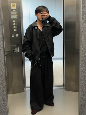 「IL BISONTE（イルビゾンテ）のアイテム」を使った、B/低身長コーデさん（メンズ・155cm）の冬コーディネート