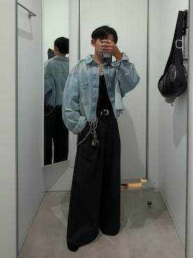 「アイテム（財布/小物）」を使った、B/低身長コーデさん（メンズ・155cm・10代）の秋コーディネート
