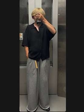 「アイテム（ネックレス）」を使った、B/低身長コーデさん（メンズ・155cm・10代）の夏コーディネート