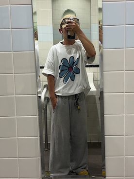 「アイテム（キャップ）」を使った、B/低身長コーデさん（メンズ・155cm）の夏コーディネート