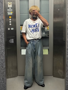 「アイテム（パンツ）」を使った、B/低身長コーデさん（メンズ・155cm）の夏コーディネート