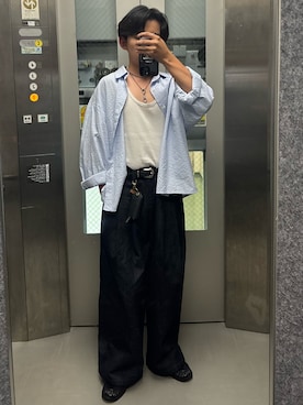 「HERE'S（HERE'S）のアイテム」を使った、B/低身長コーデさん（メンズ・155cm）の春コーディネート