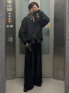 「アイテム（ジャケット/アウター）」を使った、B/低身長コーデさん（メンズ・155cm・10代）の秋コーディネート