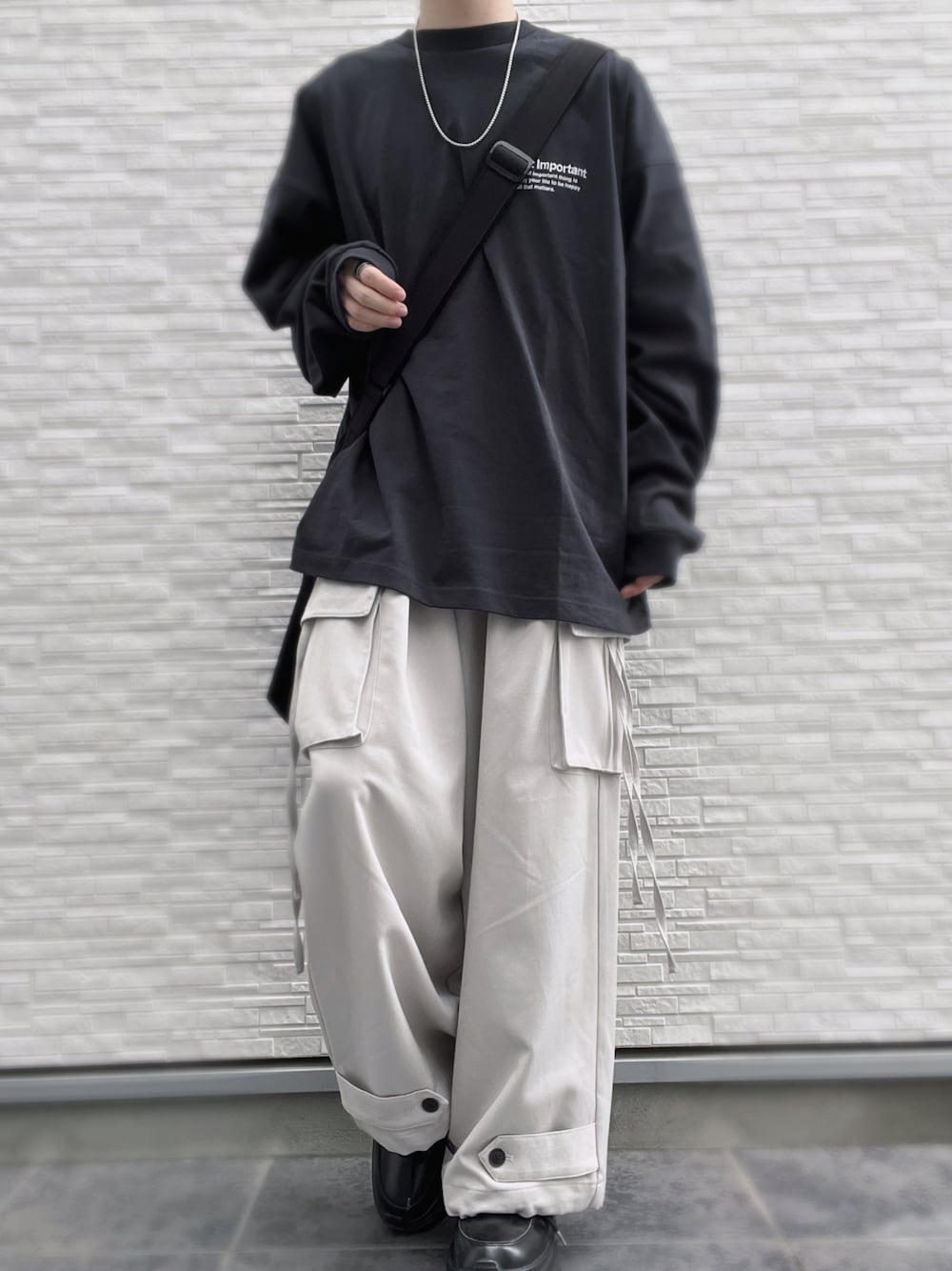 47デザイン TRルーズ パラシュートパンツ チェック　L CLEL】M-47Design TR Loose Parachute Pants/M-47デザイン TR