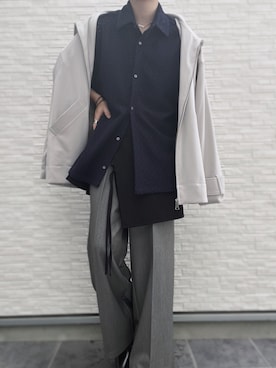 CLEL（クレイル）の「【CLEL】Loose Short Sleeves Lace Shirt