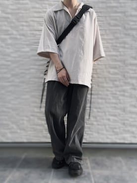 「大学生コーデ」｜「アイテム（サンダル）」を使った、KAZUMA/西一真さん（メンズ・161cm）の夏コーディネート