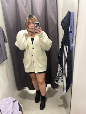 「GU（ジーユー）のアイテム（その他アウター）」を使った、aoao._.さん（レディース・163cm）の秋コーディネート