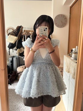 「polaura（ポローラ）のアイテム」を使った、まゆさん（レディース・145cm）の夏コーディネート