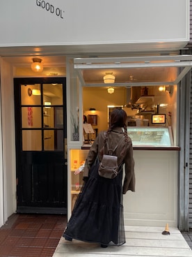 「アイテム（セットアップ）」を使った、まゆさん（レディース・145cm）の秋コーディネート