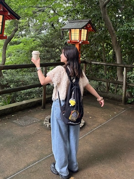 「mil（ミル）のアイテム」を使った、まゆさん（レディース・145cm）の夏コーディネート