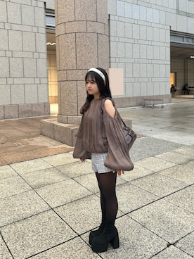 「Olu.（オルドット）のアイテム」を使った、まゆさん（レディース・145cm）の秋コーディネート
