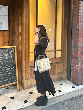 「mil（ミル）のアイテム」を使った、まゆさん（レディース・145cm）の夏コーディネート