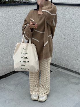 「Cheri（シェリ）のアイテム」を使った、まゆさん（レディース・146cm）の秋コーディネート