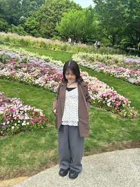 「archives（アルシーヴ）のアイテム」を使った、まゆさん（レディース・145cm）の春コーディネート